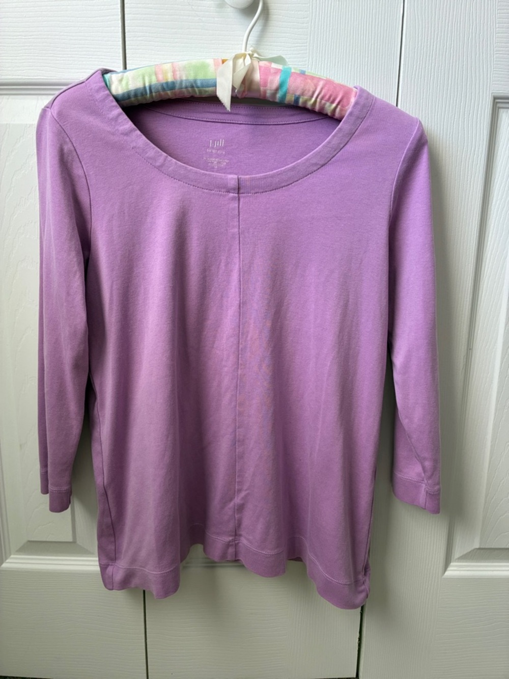 J. Jill Perfect Pima Tee in Soft Lilac